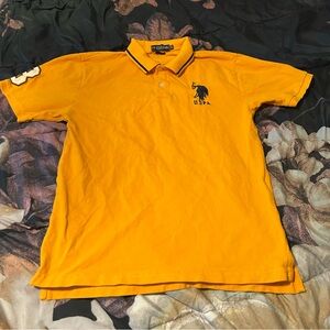 U.S. Polo Assn. Kid’s Yellow-Orange Polo Shirt